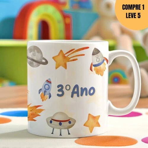 Arquivo Digital Astronauta Arte Avulsa Caneca Escolar -1497