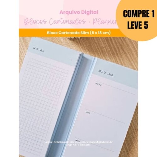 Arquivo Digital Blocos Cartonados + Planner Duo -5399