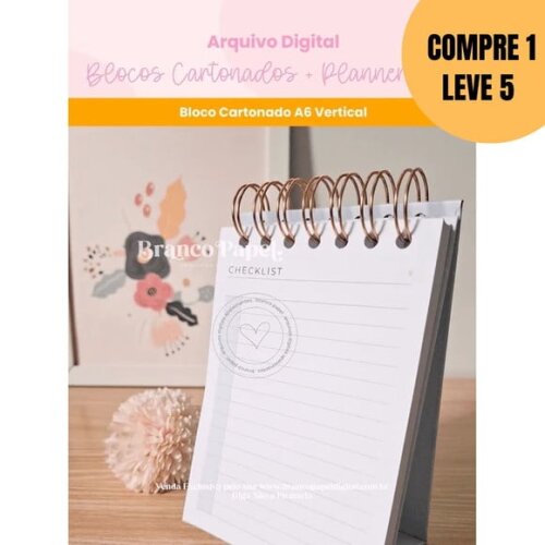 Arquivo Digital Blocos Cartonados + Planner Duo -5399