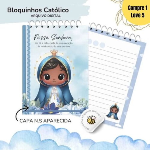 Arquivo Digital Bloquinho Católicos Encadernação -531