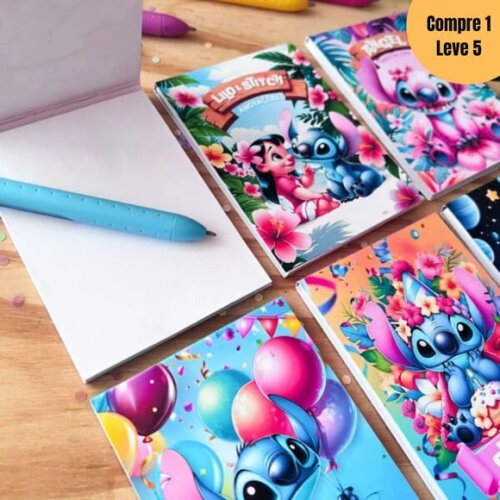 Arquivo Digital Bloquinho Blocados Stitch -574