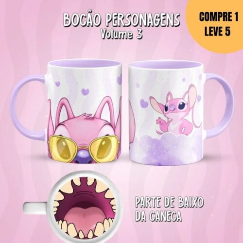 Arquivo Digital Bocão Personagens Arte para Canecas -2427