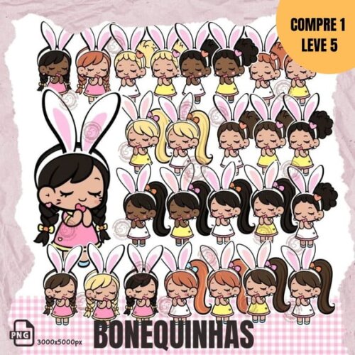 Arquivo Digital Bonequinhas Páscoa -2177