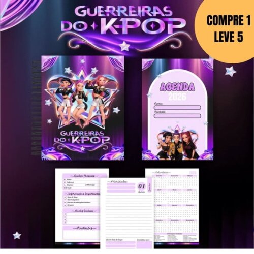 Arquivo Digital Box Guerreiras do K-pop Escolar 2026 -4906