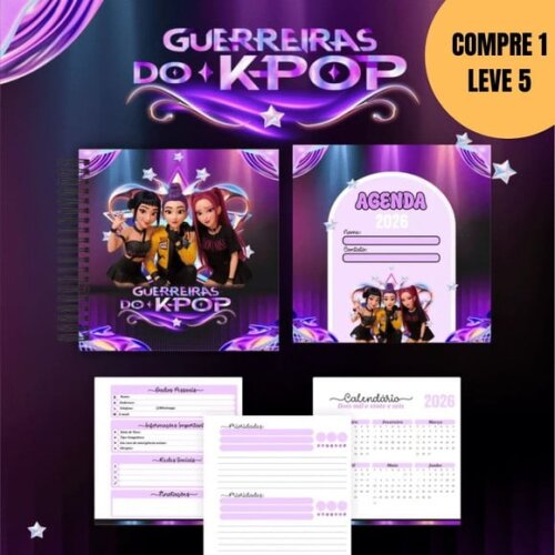 Arquivo Digital Box Guerreiras do K-pop Escolar 2026 -4906
