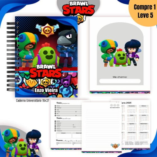 Arquivo Digital Brawl Star Kit Escolar 2025 -1070