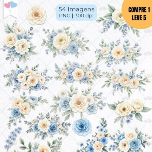 Arquivo Digital Brisa Floral Kit Digital -4177