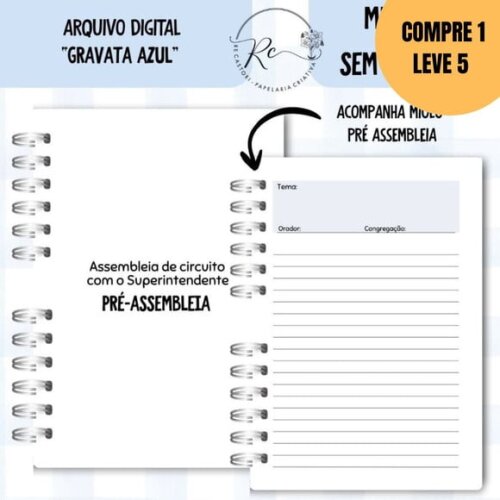 Arquivo Digital Caderno Assembleia Gravata Azul 2026 -5293