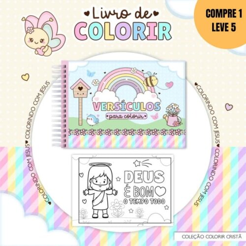 Arquivo Digital Caderno de Colorir Versículos -2916