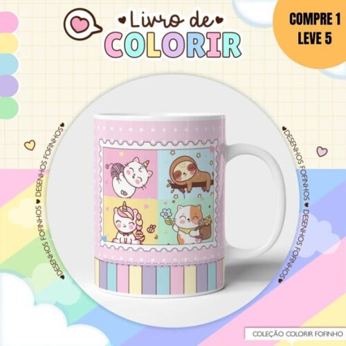 Arquivo Digital Caderno de Colorir Fofinho -2917