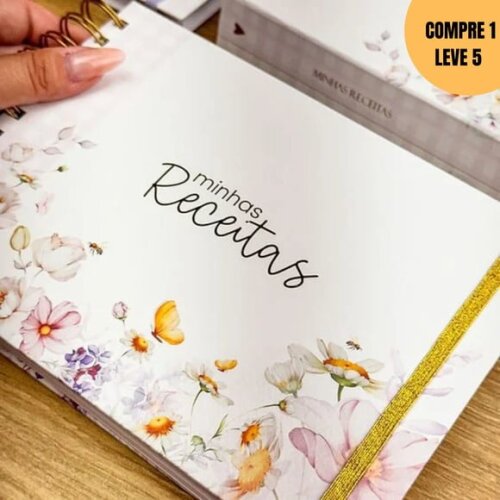 Arquivo Digital Caderno de Receitas Floral -3039