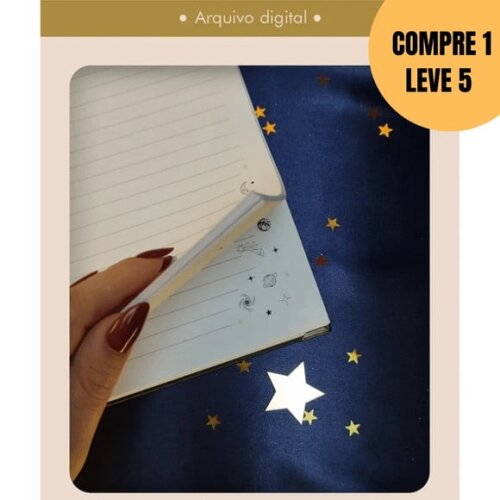 Arquivo Digital Caderno e Bloquinho Wire-o Astros -5464