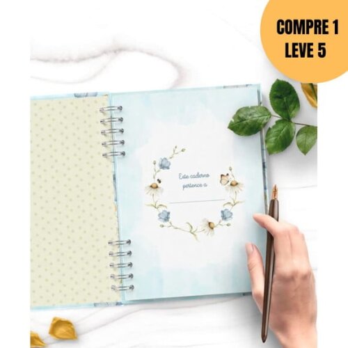 Arquivo Digital Caderno Pautado Flores do Campo -5036