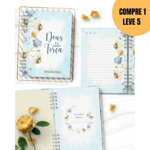 Arquivo Digital Caderno Pautado Flores do Campo -5036
