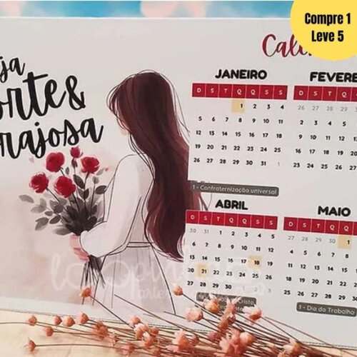 Arquivo Digital Calendário A4 de Mesa 2025- 408