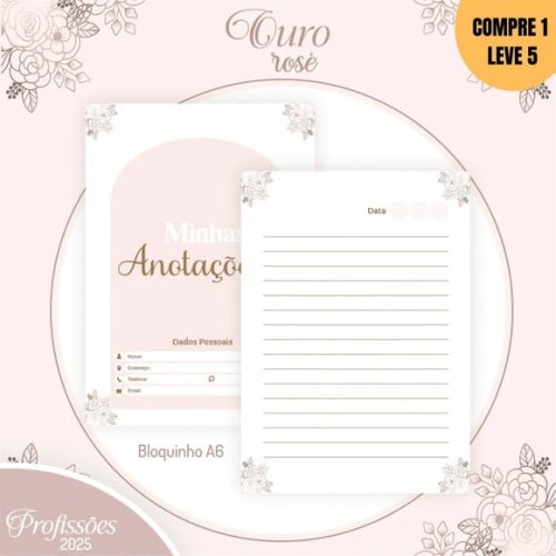 Arquivo Digital Candy Ouro Rose Profissões 2025 -259