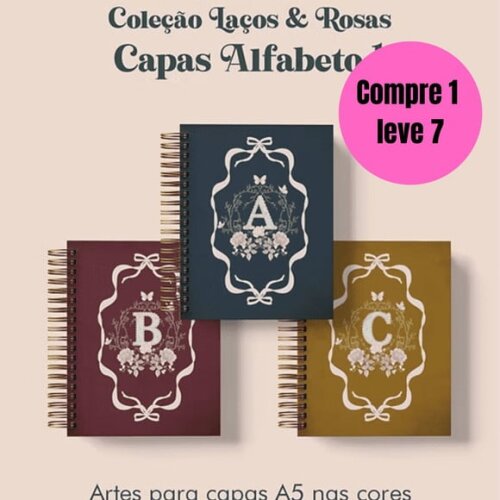 Arquivo Digital Capas Alfabeto Coleção Laços -6603