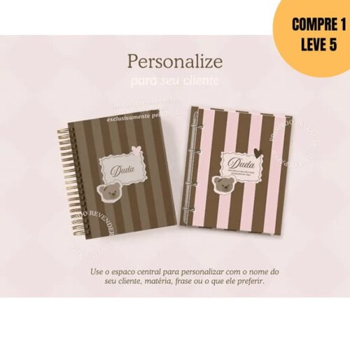 Arquivo Digital Capas Argolado Bella School A5 -6060