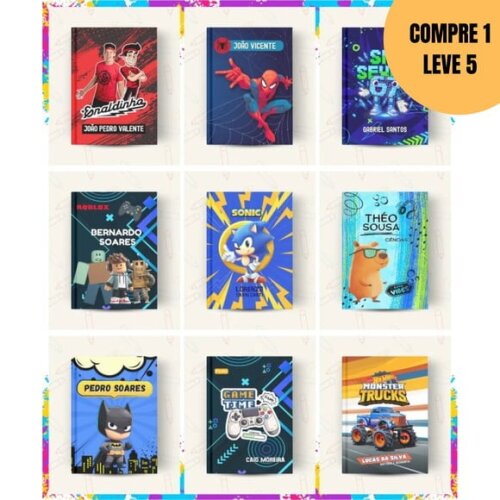 Arquivo Digital Capas de Caderno 2026 Volta às Aulas -6269