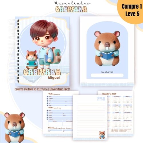Arquivo Digital Capivara Menino Mascotes Ia 2025 -1183