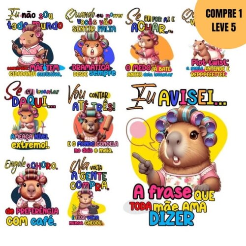 Arquivo Digital Capivarinha Dia das Mães Kit Digital -2810