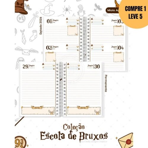 Arquivo Digital Coleção Escola de Bruxos Agenda 2026 -4074