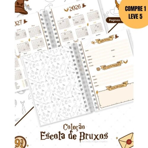 Arquivo Digital Coleção Escola de Bruxos Agenda 2026 -4074
