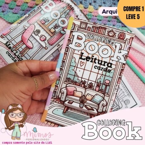 Arquivo Digital Coloring Book A5 Livro de Colorir -3248