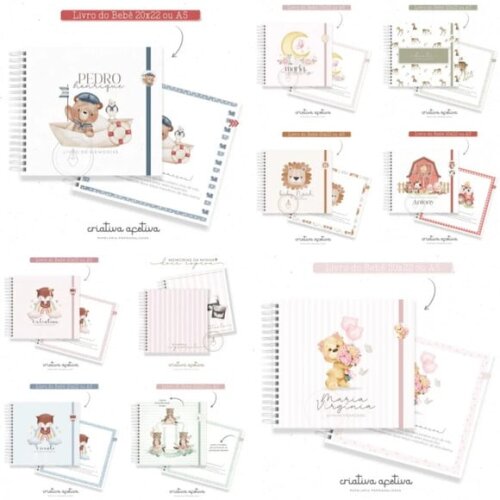Arquivo Digital Combo 21 Kits Maternidade -614