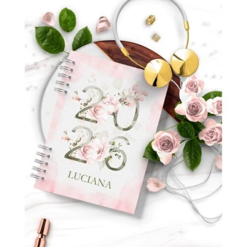 Arquivo Digital Combo 8 Agendas Floral Rosa 2026 e Per -4924