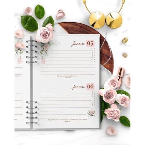 Arquivo Digital Combo 8 Agendas Floral Rosa 2026 e Per -4924