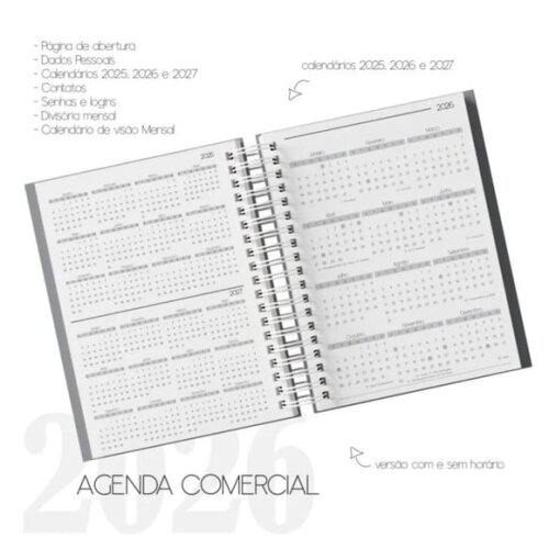 Arquivo Digital Combo Agenda Comercial Datada 2026- 2394