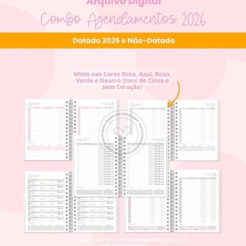 Arquivo Digital Combo Agendamentos 2026 -5488