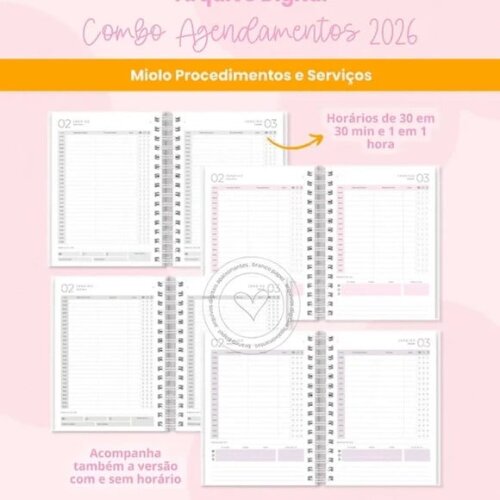 Arquivo Digital Combo Agendamentos 2026 -5488