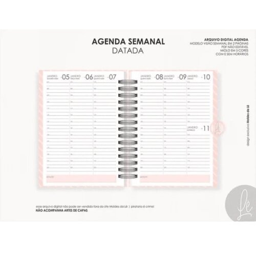 Arquivo Digital Combo Agendas 2026 Datadas -4524