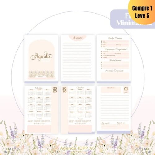 Arquivo Digital Combo Agendas Floral 2025 - 283