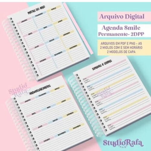 Arquivo Digital Combo Agendas Smile 2025 Datadas -680