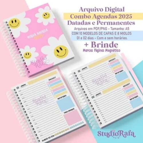 Arquivo Digital Combo Agendas Smile 2025 Datadas -680