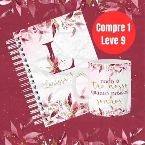 Arquivo Digital Combo Alfabeto Bordô -6769