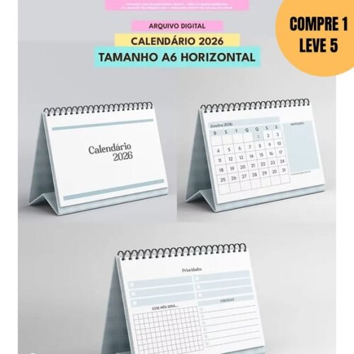 Arquivo Digital Combo Calendário 2026 -4870