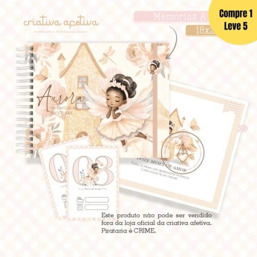 Arquivo Digital Combo Fada Aurora Livro do Bebê - 374