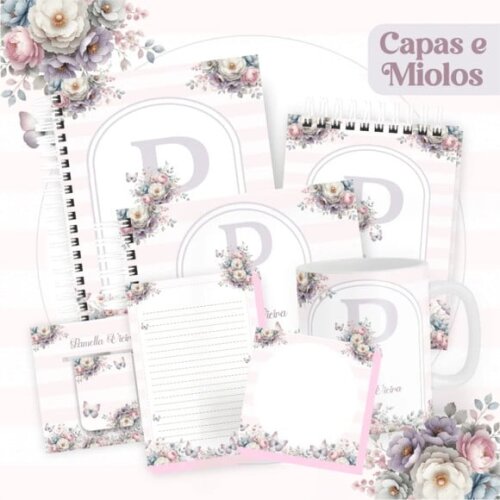 Arquivo Digital Combo Floral Alfabeto Agenda 2025 -397