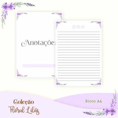 Arquivo Digital Combo Floral Lilás Agenda 2025 -687