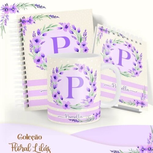 Arquivo Digital Combo Floral Lilás Agenda 2025 -687