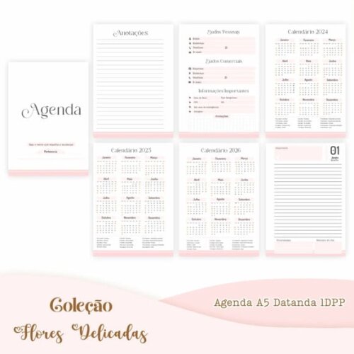 Arquivo Digital Combo Flores Delicadas Agenda 2025 -746