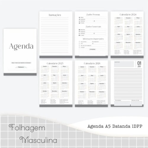 Arquivo Digital Combo Folhagem Masculina 2025 -934