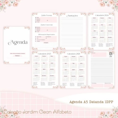Arquivo Digital Combo Jardim Clean Alfabeto 2025 -1000