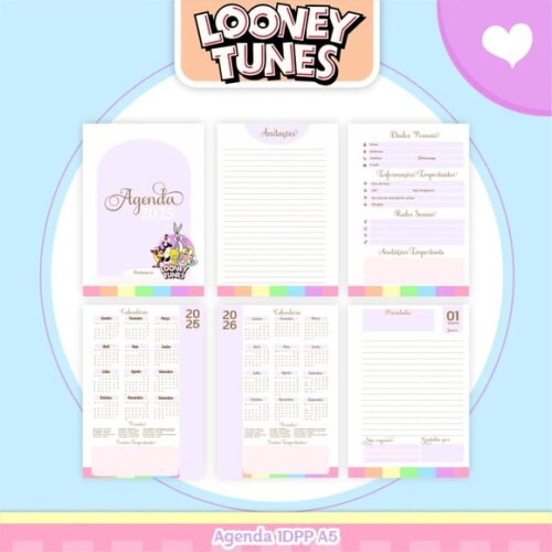 Arquivo Digital Combo Looney Tunes Agenda 2025 -352