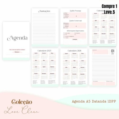 Arquivo Digital Combo Love Clean Agenda 2025 -743