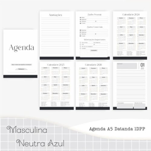 Arquivo Digital Combo Masculina Neutra Azul 2025 -914